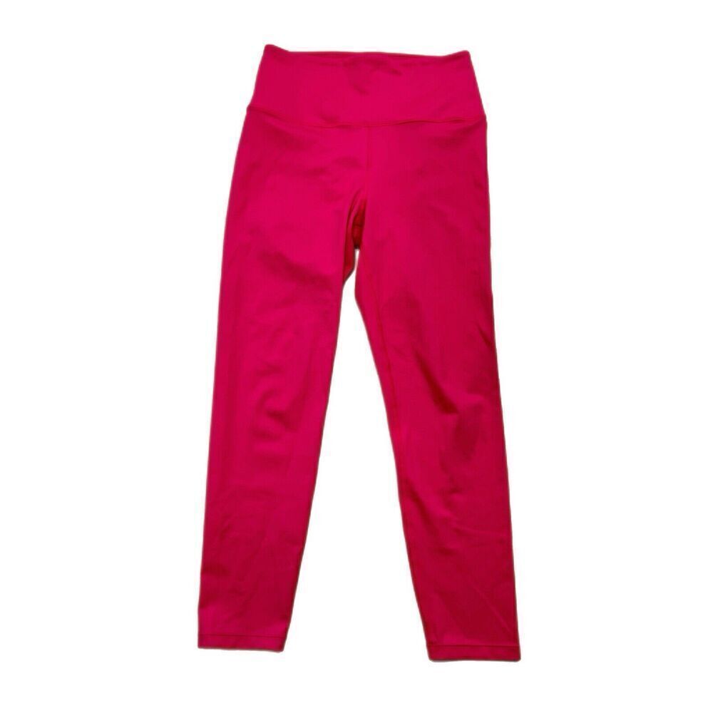 Carbon38 Leggings Women’s Size M Pink High Rise Wide Waistband Cropped